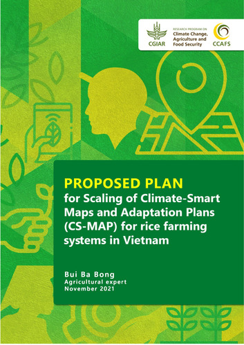 Proposed Plan for Scaling of Climate-Smart Maps and Adaptation Plans (CS-MAP) for rice farming systems in Vietnam
