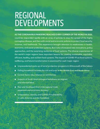 Regional developments [in 2021 Global Food Policy Report]