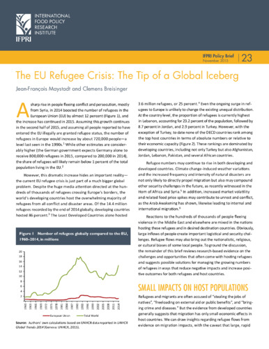 The EU refugee crisis: The tip of a global iceberg