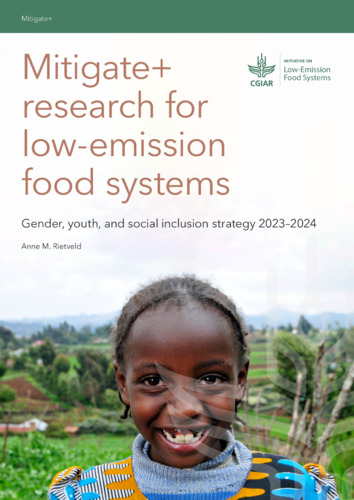 Mitigate+ research for low-emission food systems; Gender, youth, and social inclusion strategy 2023–2024