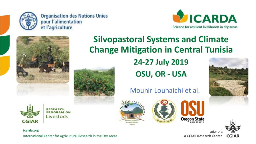 Silvopastoral Systems and Climate Change Mitigation in Central Tunisia