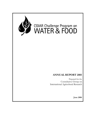 CPWF Annual Report 2005