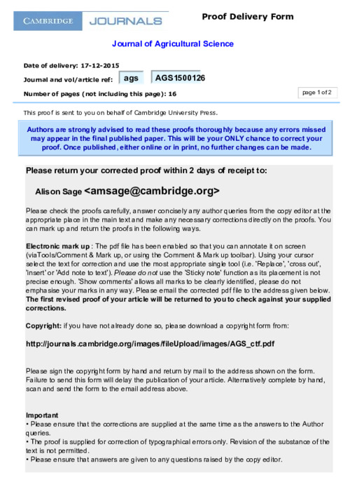 Effects of conservation agriculture on crop productivity and water-use efficiency under an irrigated pigeonpea – wheat cropping system in the western Indo-Gangetic Plains