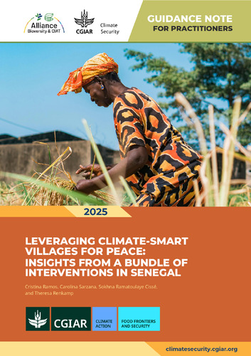 Guidance note for practitioners leveraging climate-smart villages for peace: Insights from a bundle of interventions in Senegal