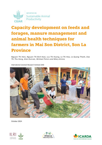 Capacity development on feeds and forages, manure management and animal health techniques for farmers in Mai Son District, Son La Province