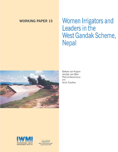Women irrigators and leaders in the West Gandak Scheme, Nepal