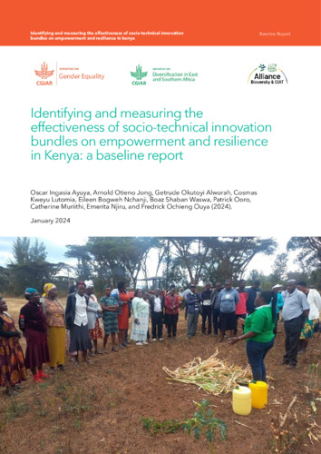 Identifying and measuring the effectiveness of socio-technical innovation bundles on empowerment and resilience in Kenya: A baseline report