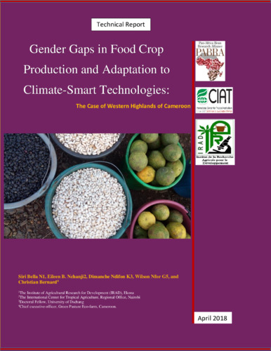 Gender Gaps in Food Crop Production and Adaptation to Climate-Smart Technologies: The case of Western Highlands of Cameroon