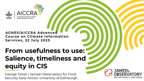 From usefulness to use: Salience, timeliness and equity in CIS