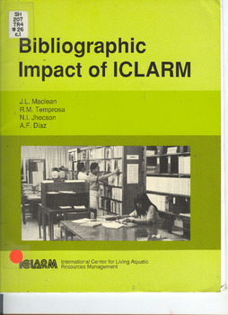 Bibliographic impact of ICLARM