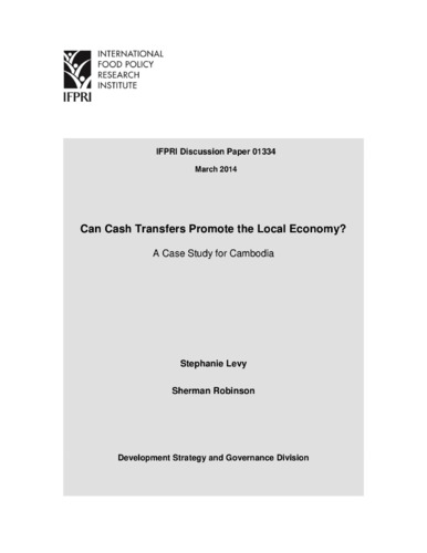Can cash transfers promote the local economy? A case study for Cambodia