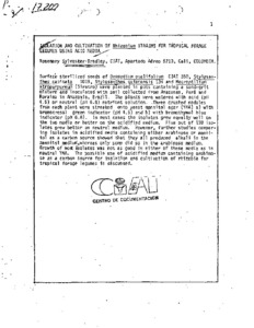 Isolation and cultivation of Rhizobium strains for tropical legumes using acid media