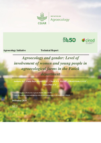 Agroecology and gender: Level of involvement of women and young people in agroecological farms in the Fatick department