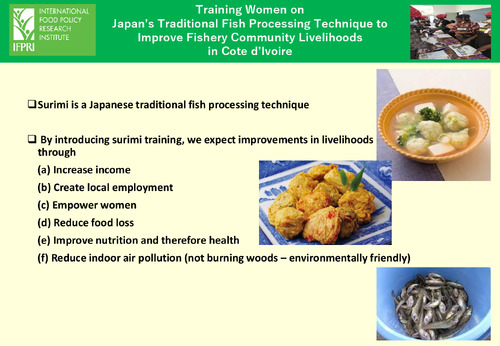 Training Women on Japan’s Traditional Fish Processing Technique to Improve Fishery Community Livelihoods in Cote d’Ivoire