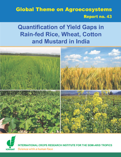 Quantification of yield gaps in rain-fed rice, wheat, cotton and mustard in India