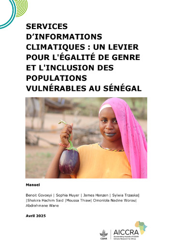 Services D’Informations climatiques: Un levier pour L'égalité de genre et L'Inclusion des populations vulnérables au Sénégal