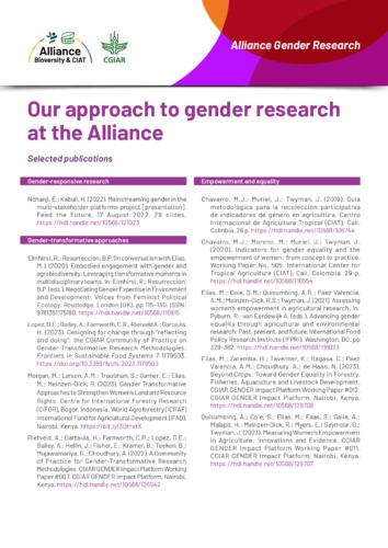 Our approach to gender research at the Alliance