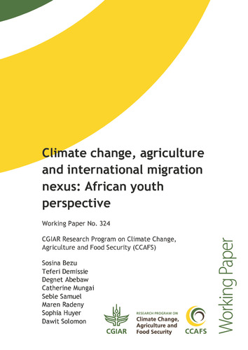 Climate change, agriculture and international migration nexus: African youth perspective