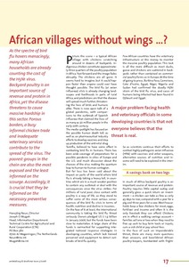 African villages without wings …?