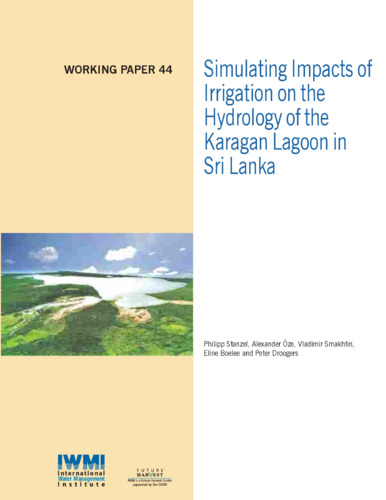 Simulating impacts of irrigation on the hydrology of the Karagan Lagoon in Sri Lanka