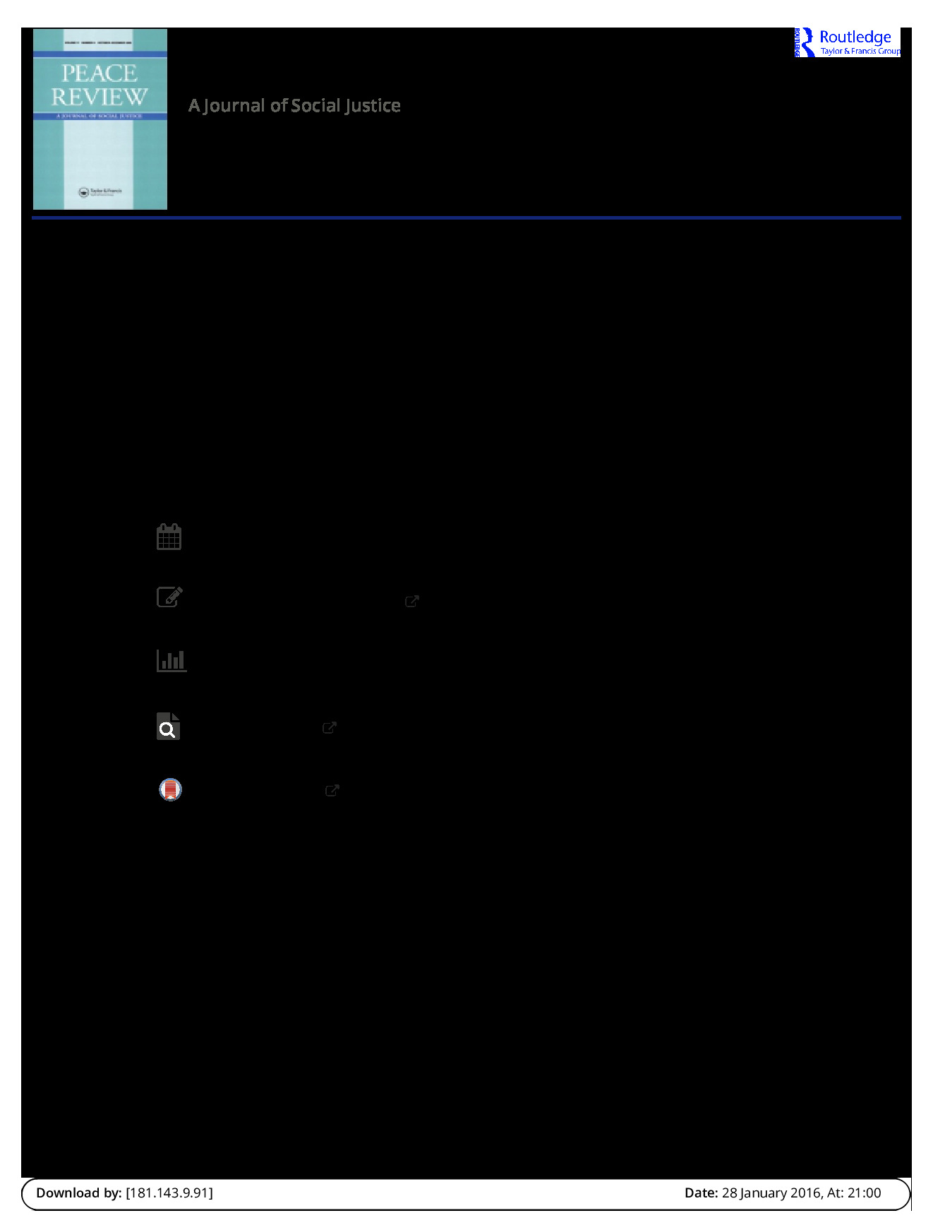 Gender, conflict, and global environmental change