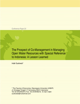 The prospect of co-management in managing open water resources with special reference to Indonesia: a lesson learned