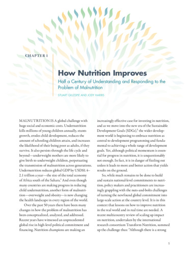 How nutrition improves: Half a century of understanding and responding to the problem of malnutrition