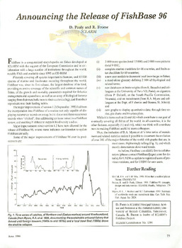 Announcing the release of FishBase 96