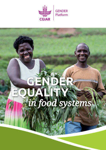 Gender equality in food systems