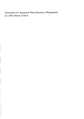 Governance for integrated water resources management in a river-basin context: proceedings of a regional seminar, Bangkok, May, 2002