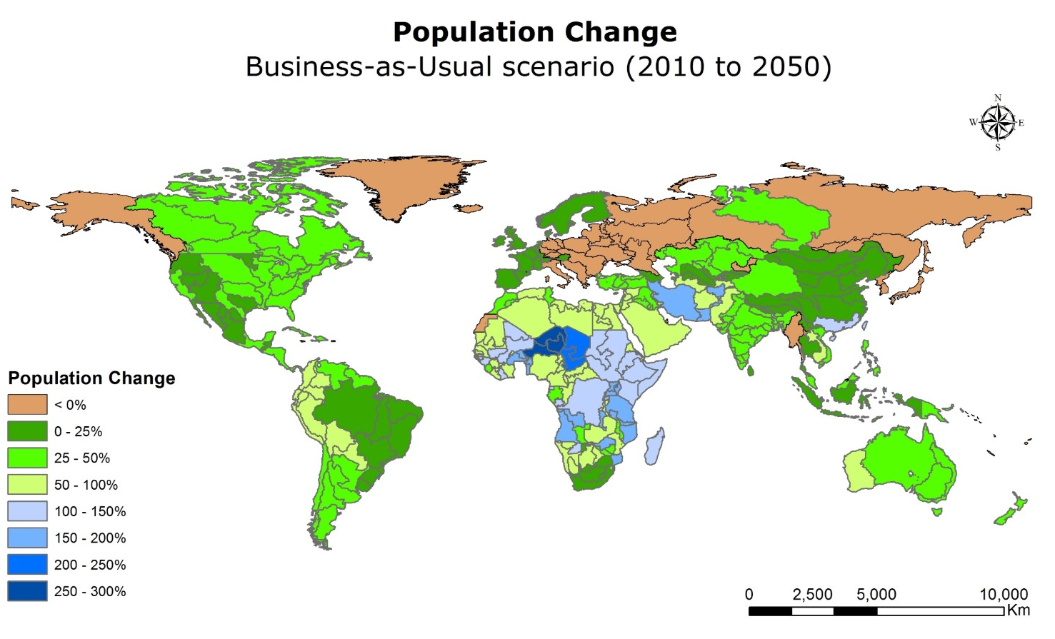 suitability map for hillside terracing - Ethiopia