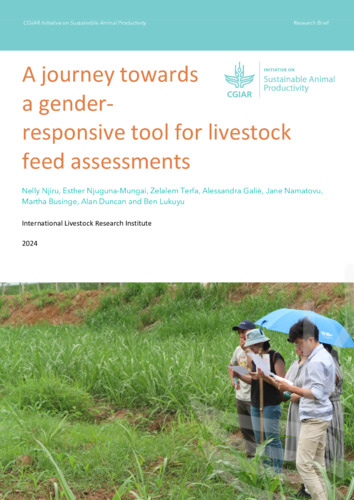 A journey towards a gender-responsive tool for livestock feed assessments