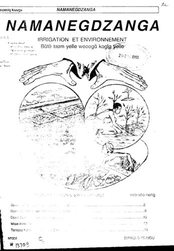 Namanegdzanga: Irrigation et Environnement, issue 5