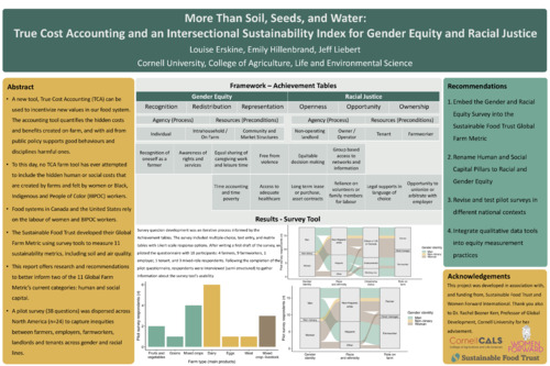 TH5.4: More than soil, seeds, and water: True Cost Accounting and an Intersectional Sustainability Index for Gender Equity and Racial Justice