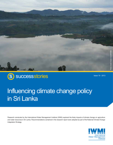 Influencing climate change policy in Sri Lanka