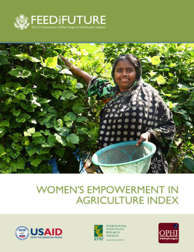 Women's empowerment in agriculture index