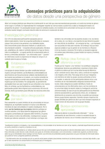 Consejos prácticos para la adquisición de datos desde una perspectiva de género