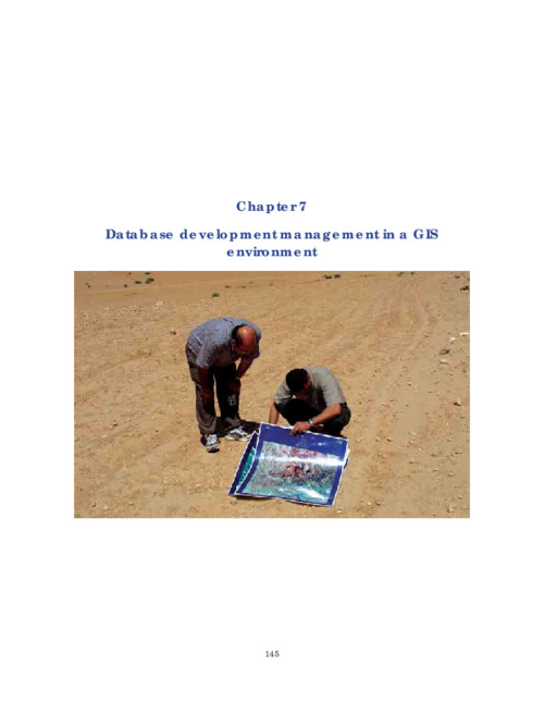 Database development management in a GIS environment