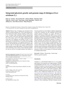 Integrated physical, genetic and genome map of chickpea (Cicer arietinum L.)