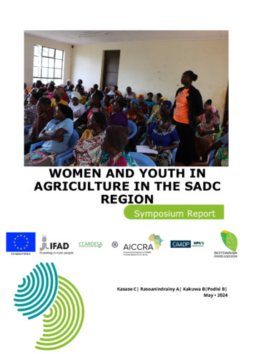 Women and Youth in Agriculture in the Southern African Development Community (SADC) Region