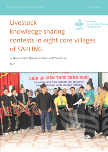 Livestock knowledge sharing contests in eight core villages of SAPLING