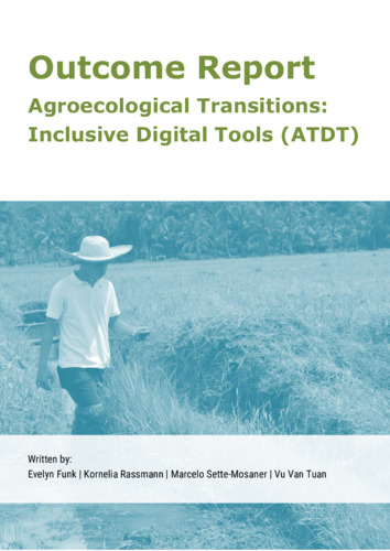 Outcome Report. Agroecological Transitions: Inclusive Digital Tools (ATDT)