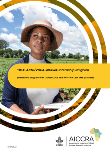 ACDI/VOCA-AICCRA Internship Program