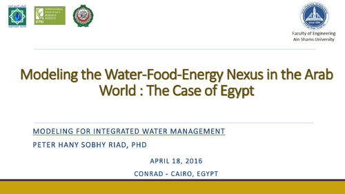 Modeling for integrated water management