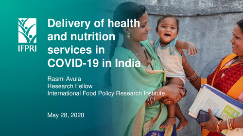 Delivery of health and nutrition services in COVID-19 India