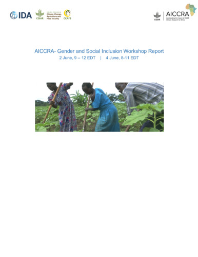 AICCRA- Gender and Social Inclusion Workshop Report