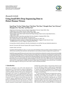 Using small RNA deep sequencing data to detect human viruses