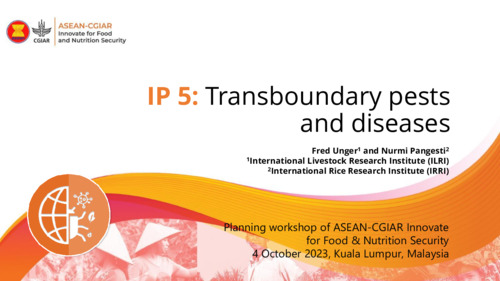 Transboundary pests and diseases