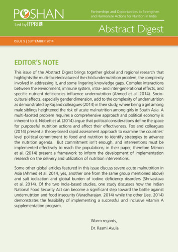 POSHAN’s abstract digest on maternal and child nutrition research – Issue 9