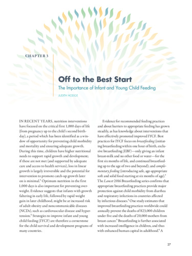 Off to the best start: The importance of infant and young child feeding